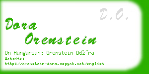 dora orenstein business card
